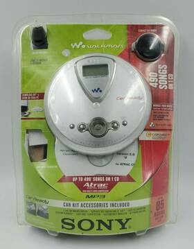 Sony D-ne306ck/sc D-ne306ck Atrac Walkman Portable Cd Player With Car Kit Nip Never Opened