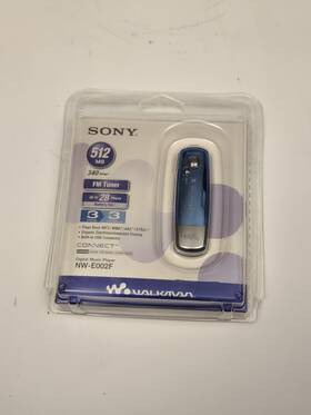 Sony Nw-002f Walkman Digital Music Player Nw E002f 512mb Unopened Box Rare Early Mp3