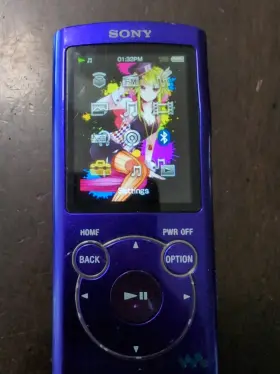 Nw-s764 Sony Nw-764 Walkman 8gb Digital Mp3 Player Purple New Battery