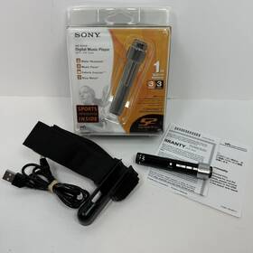Sony Nw-s203fb Nw-s203f 1gb Black Digital Walkman With Accessories And Box - Parts/repair Only
