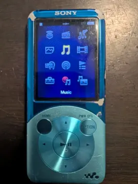 Nw-s754 Sony Walkman Teal Blue 8gb Digital Mp3 Player