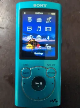 Nw-s766 Sony Walkman 32gb Digital Mp3 Player Teal Blue New Battery