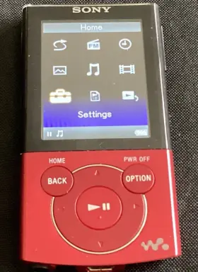 Nwz-e344 Sony Nwz-344 Walkman Red Digital Media Mp3 Player Fm Radio Tested Works