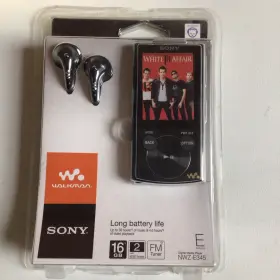 Nwz-e345blk Sony New 2009 Walkman 16gb Portable Digital Media Player Fm Tuner Black Nwz-e345