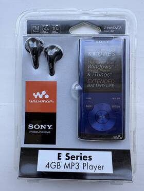Sony Nwz-e353lmc2 Walkman Nwz-e353 Blue 4 Gb Digital Media Mp3 Player E Series Music Movies