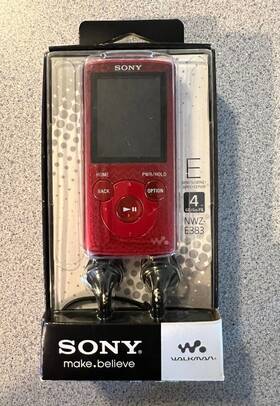 Sony Nwz-e383/rc Walkman E Series 4gb Mp3 Digital Media Player Nwz-e383 New In Box
