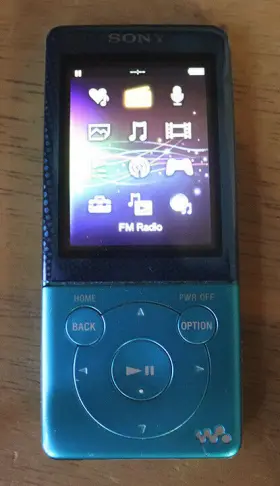 Nwz-e474 Sony Walkman Blue 8gb Works As It Should