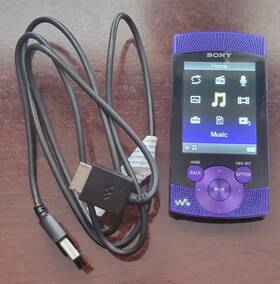 Sony Nwz-s44 Walkman Nwz-s544 Purple 8 Gb Digital Media Mp3 Player - Works Great