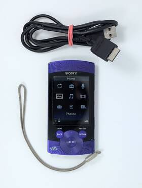 Sony Nwz-s544vlt Walkman Nwz-s544 8gb Mp3 Player Purple Fm Radio Voice Record Tested Cord