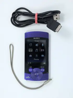 Nwz-s544vlt Sony Walkman Nwz-s544 8gb Mp3 Player Purple Fm Radio Voice Record Tested Cord