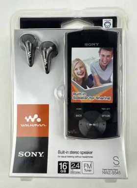 Nwz-s545 Sony Nwz-s545/bcc Vintage Walkman 16gb Digital Media Player New Sealed Black