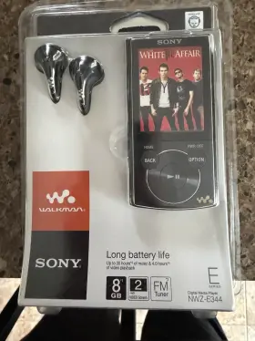 Nwze344blk Sony Walkman Nwz-e344 Digital Media Player Black 8gb With Headphones Bundle