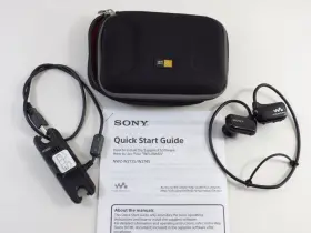 Nwzw273sbm Sony Walkman Nwz-w273s 4 Gb Waterproof Swimming Mp3 Player Bundle Charger Case