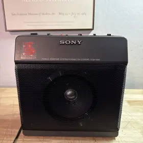 Tcm-1390 Sony Cassette Recorder Portable Voice Audio With Public Great
