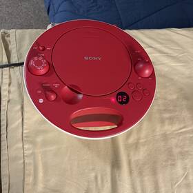 Sony Z8z6 Red Compact Digital Player Open Box Tested