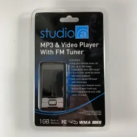 Studio 400080680510 Mp3 And Video Player With Fm Tuner