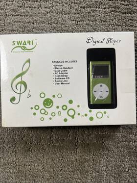 Swari Fmp-102 Digital Player Model 1gb Green New Vintage