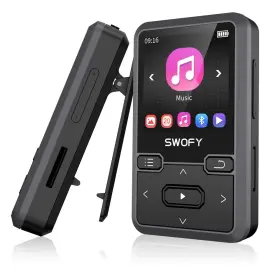 Swofy 765826118574 32gb Clip Mp3 Player With Bluetooth 5.0 M10 Music Support Max 128gb T
