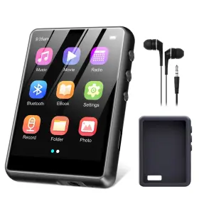 Swofy 825808887574 Mp3 Player Bluetooth 5.3 64gb Music With 2.4 Touch Screen