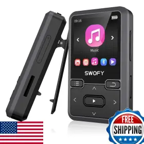 B0b7jmr1d1 Swofy 32gb Portable Mp3 Player Bluetooth 5.0 Fm Radio Pedometer Wearable Music