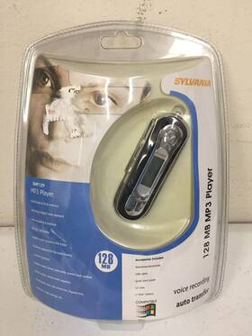 Sylvania Smp129 128 Mb Voice Recording Auto Transfer Windows Mp3 Player