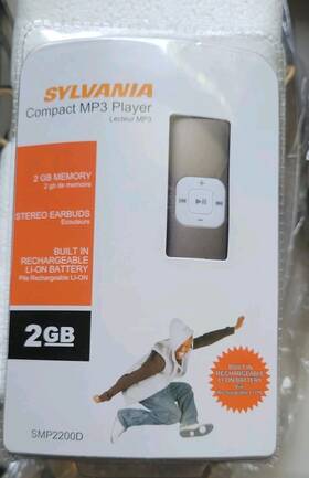 Sylvania Smp2200d Compact Mp3 Player 2gb Brand New Sealed Black