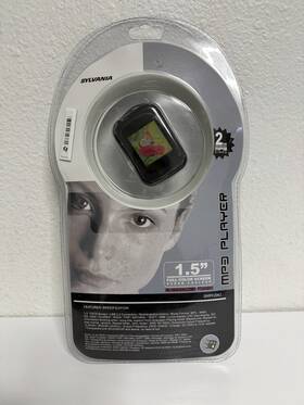 Sylvania Smpk2062 2gb Mp3 Player Black 1.5 Inch Screen Usb Rechargeable Rubberized