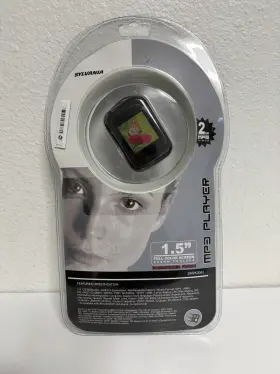 Smpk2062 Sylvania 2gb Mp3 Player Black 1.5 Inch Screen Usb Rechargeable Rubberized