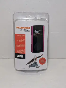 Smpk4167 Sylvania Mp3 Player Pink 4gb Full Color Screen Brand New Sealed
