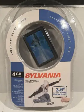 Smpk4230 Sylvania 4 Gb Video Mp3 Player 3.6 Inch Touch Screen Voice Recorder Sealed New