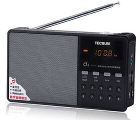 Tecsun D3-blk D3 Rechargeable Fm Radio With Etm Mp3 Player Built-in Micro Sd Card Slo