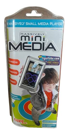 Tiger 76881 Massively Mini Media Player Video Photo Music Rechargable 76888 New