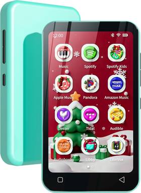 Timmkoo Q8c-80g-blue Q8 Kids Mp3 Player Blue 80gb Bluetooth Wifi 4 Inch Display Parental Controls