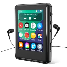 S7-us1 Tokemisc Mp3 Player With Bluetooth 5.3 16gb Full Touchscreen Kids Portable Music Devic