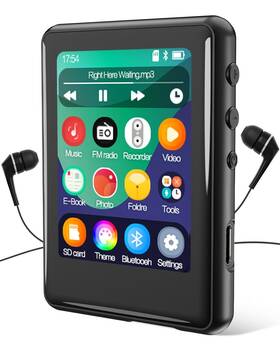 Tokemisc X004sj6ibz/12200743 Mp3 Player With Bluetooth 5.3 16gb Full Touchscreen Kids Portable Music