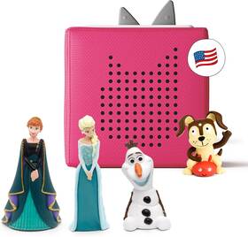 Tonies 10001580 Toniebox Audio Player Starter Set With Elsa Anna Olaf And Playtime Puppy - Li