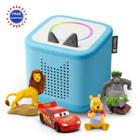 11004636 Tonies Toniebox 2 Audio Player Disney Bundle For Kids Lightning Mcqueen Simba Winnie