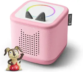 Tonies 726084323759 Toniebox 2 Audio Player Starter Set For Kids 1 With Playtime Puppy - Cloud Pink