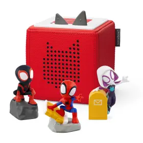 Tonies 840147411570 Toniebox Audio Player Bundle With Marvels Spidey And His Amazing Friends