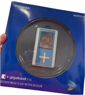Meg-f10 Toshiba 022265980453 Nos Gigabeat Digital Media Mp3 Player 10 Gb Sealed Aqua Blue