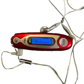 Trio 878376000340 Rare Red Flash Music Drive Mp3 Digital Player And Recorder Usb 2gb