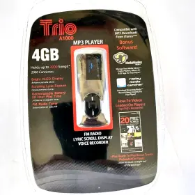 Trio 878376001088 A1000 4 Gb Mp3 Player With Fm Radio