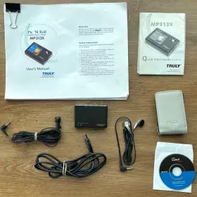 Mp313x Truly Pic N Roll Digital Mp3 Player Mic Headphones Disc Bundle - Working