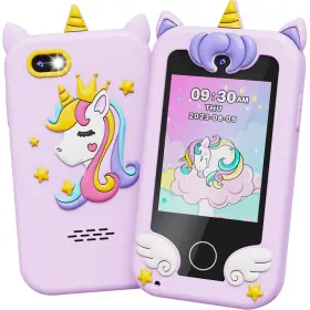 B0cpp4yrpc Ucidci Kids Smart Phone For Girls Ages 3-7 With Dual Camera - Learning Games Tr