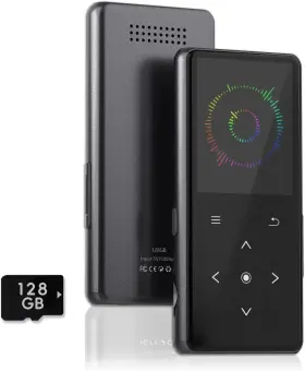 Vaktare Gud 445046769758 128gb Mp3 Player With Bluetooth Portable Music Built-in Speaker En