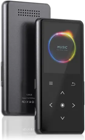 Vaktare Gud 711181105575 128gb Mp3 Player With Bluetooth 5.2 Portable Music Built-in Speaker