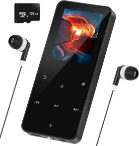 Vecb001 Veqotya 144gb Mp3 Player With Bluetooth 5.2 Music Built-in Speaker/fm