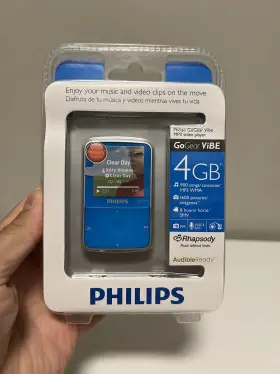 Vibe 609585177925 New Sealed Philips Gogear 4gb Mp3 Player/blue 2009