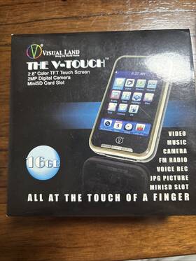 Visual Land Vl-567k-c-4gb-blk V-touch 16 Gb Video Mp3 Player With 2.8-inch Touchscreen And 2-megap