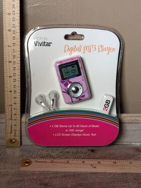 Vivitar Vs1499 Nip Digital Mp3 Player 2gb Pink Frutiger Aero